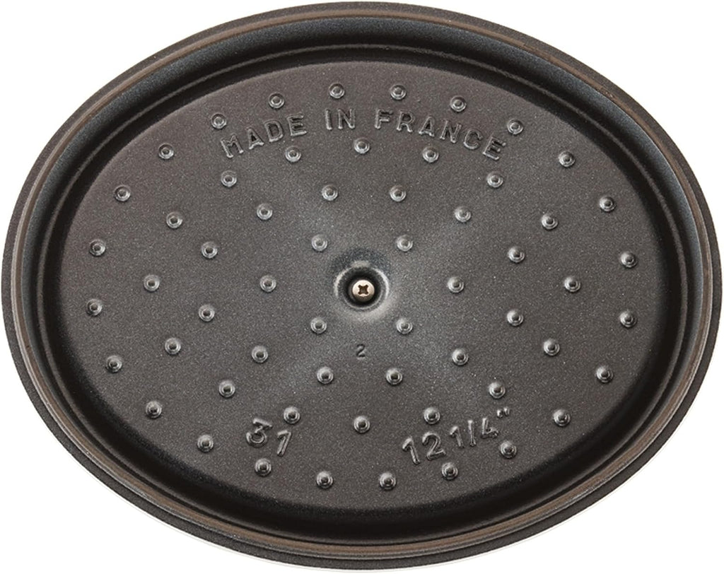 Staub Cast Iron Coq au Vin Cocotte, Dutch Oven, 5.75-quart, serves 5-6, Made in France, White