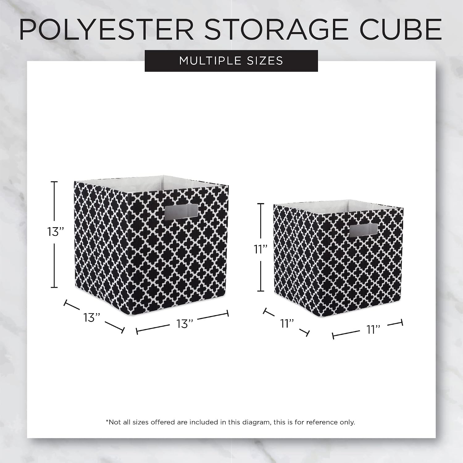 DII Non Woven Polyester Storage Bin, Polka Dot, White & Gold, Small Set of 4 (Pack of 6)