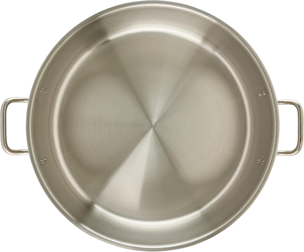 Winware - Stainless Steel 25 Quart Brasier with Cover