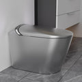 Sounor Modern Smart Toilet With Bidet Built In Self Cleaning Warm Water, Elongated Seat Heated Dryer,1.28 GPF Power Auto Flush,Auto Open/Close Lid,Starburst Night Light Display