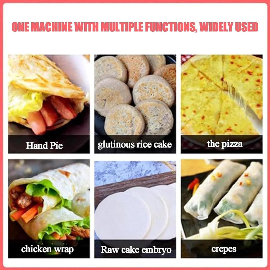 Pizza Pastry Press Machine, Home Adjustable Angle Tortilla Pastry Press Machine for Pizza, Tortilla, Pizza Dough Crusts, 20, 22, 24cm, Kitchen Tools Gadgets - Cooking Dining,20CM