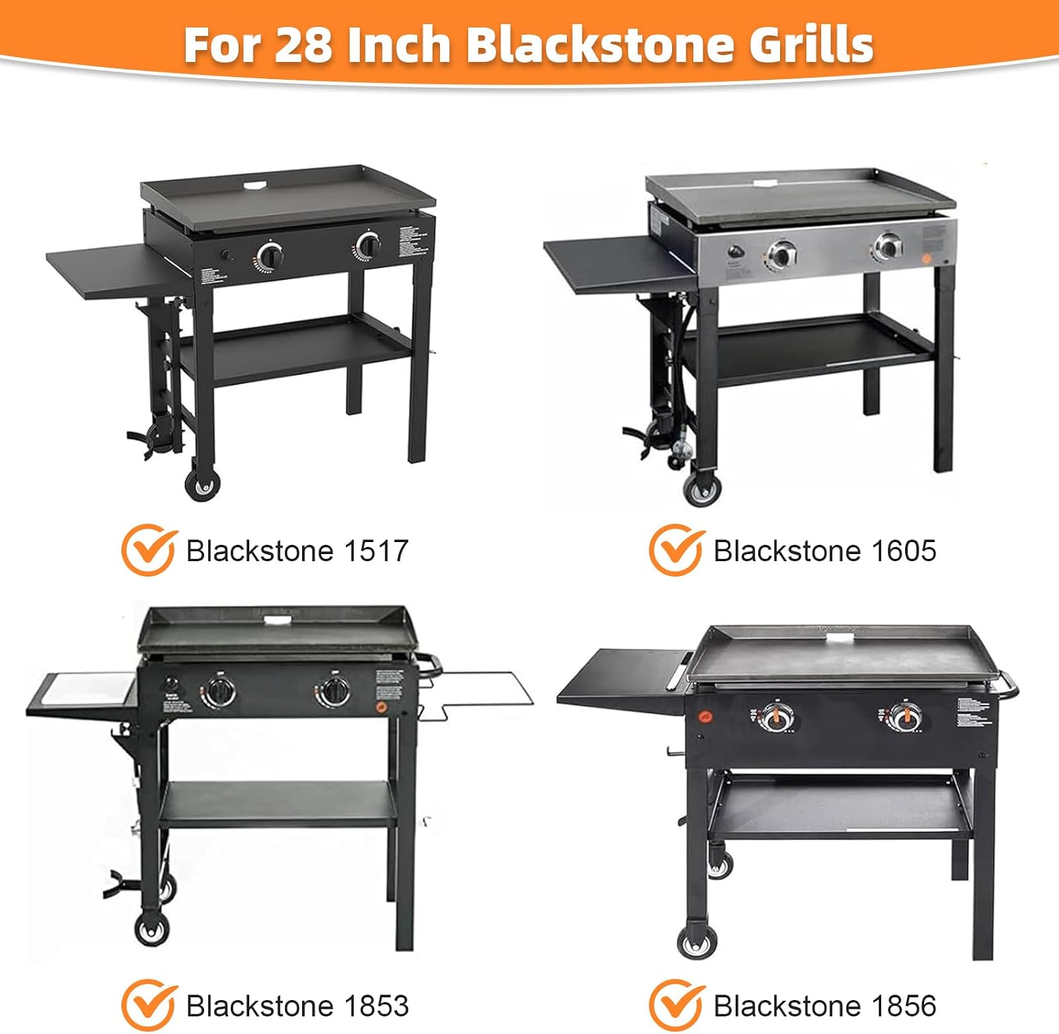 Griddle Lid for 28' Blackstone Griddle, Hard Cover with Durable Handle – Heat Retaining, Fits 28' Griddles Models 1517, 1853, 1605, 1803, 1839, 1856, 1885, 1924, 1983, 2094, 2137, 2145