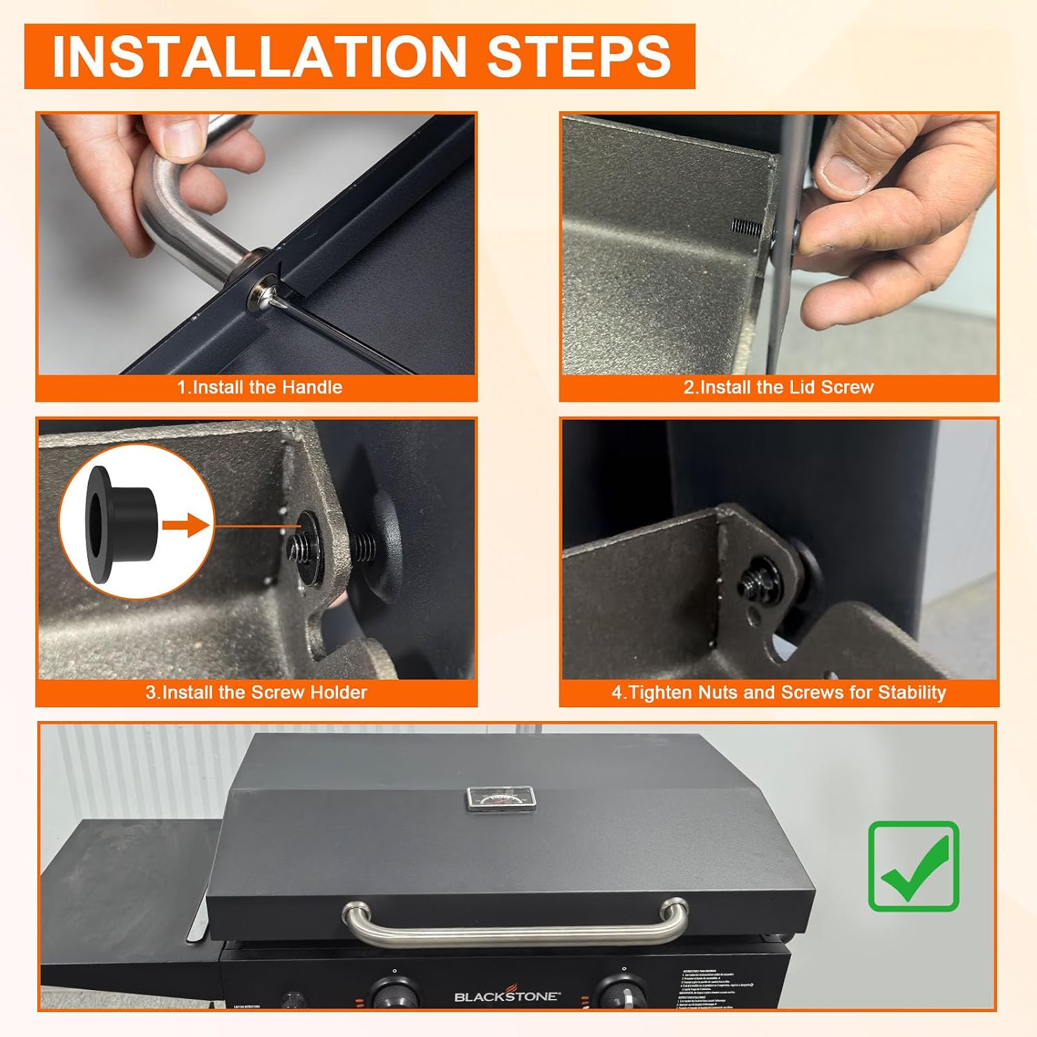 Upgrade Griddle Lid for Blackstone 5857 Omnivore 28' Griddle Hood, Flat Top Hinged Lid for Blackstone 2206 1883 1517 2287 2403, 28 in 3-Burner Omnivore Griddle and More 28 Inch Original Griddle