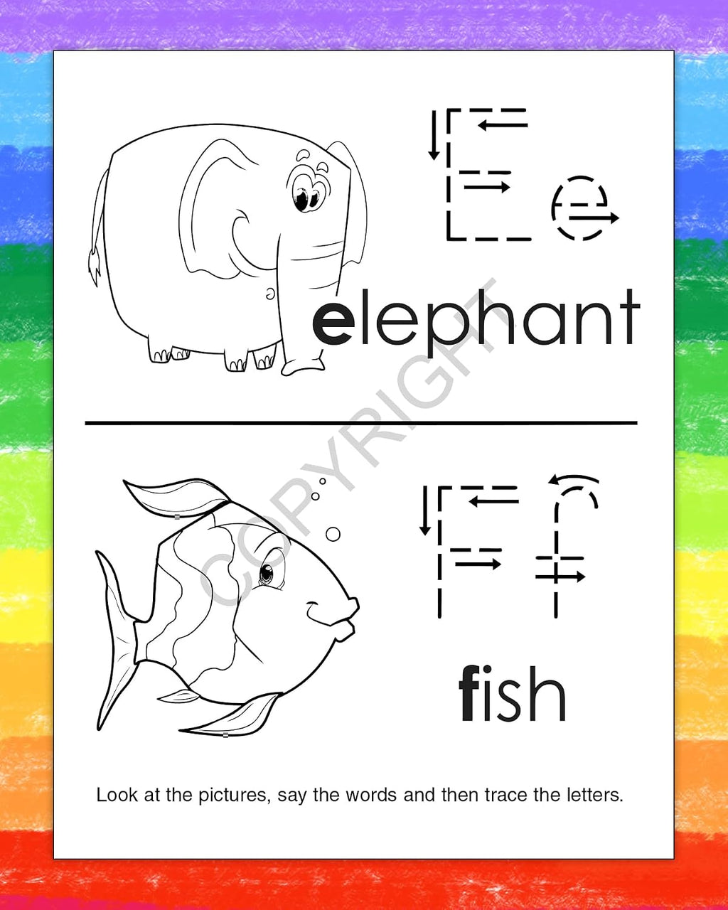 ZOCO Custom Alphabet Coloring Books for Kids (250 Bulk Pack, Without Crayons) – ABC Learning Activities for Preschool & Kindergarten – Letter Tracing, Puzzles, Games – Classroom & School Supplies