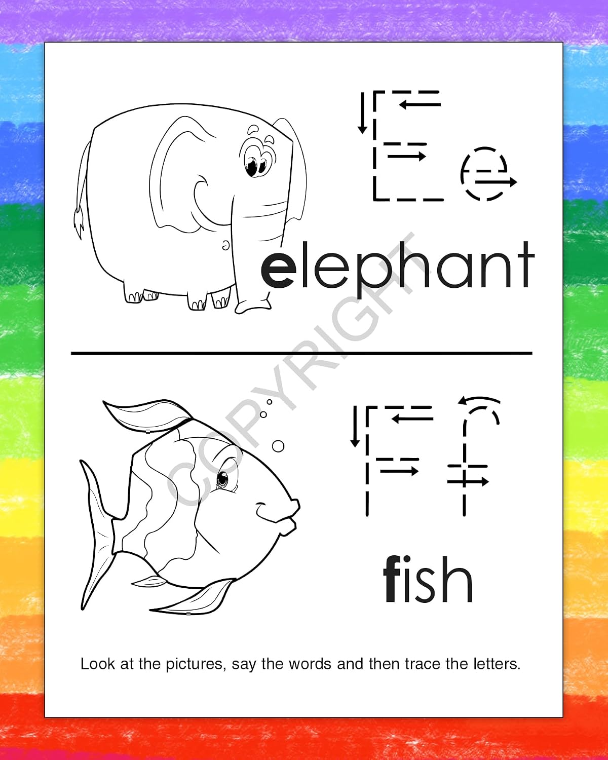 ZOCO Custom Alphabet Coloring Books for Kids (250 Bulk Pack, Without Crayons) – ABC Learning Activities for Preschool & Kindergarten – Letter Tracing, Puzzles, Games – Classroom & School Supplies
