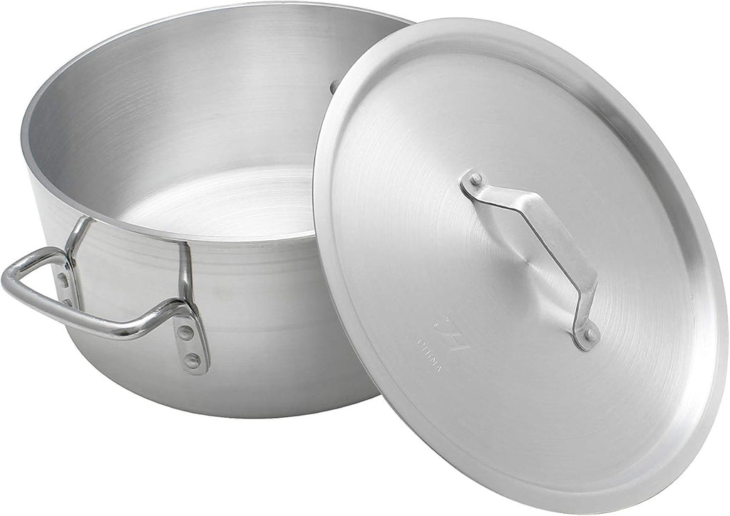 Thunder Group 12 Quart Aluminum Braiser with Lid