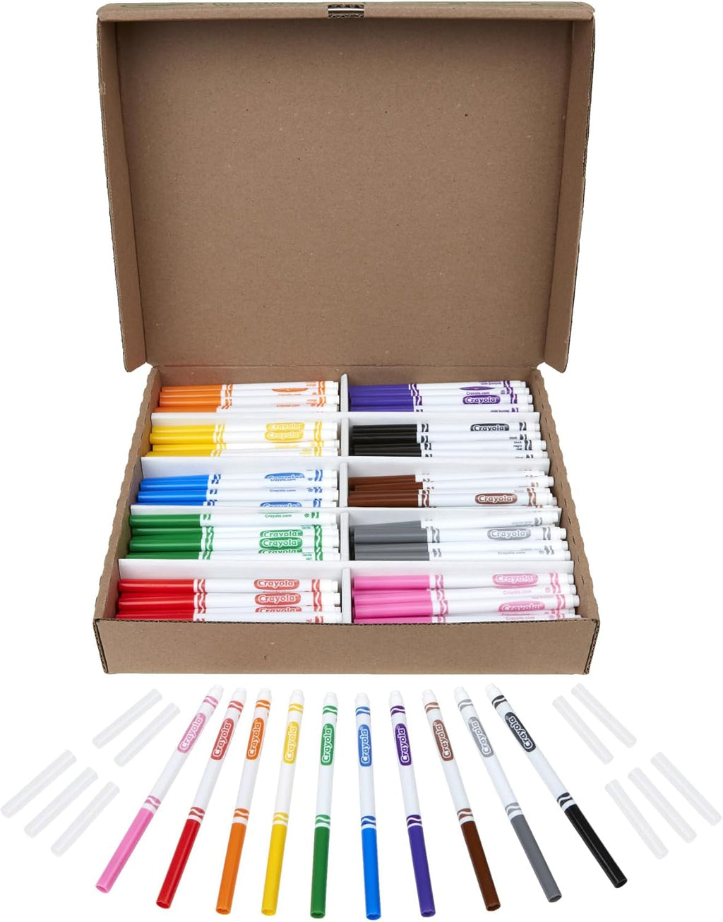 Crayola Fine Line Markers Classpack, Bulk Kids' Markers For Preschool, Kindergarten, Elementary School Classrooms, Teacher Classroom Must Haves, (Pack of 400)