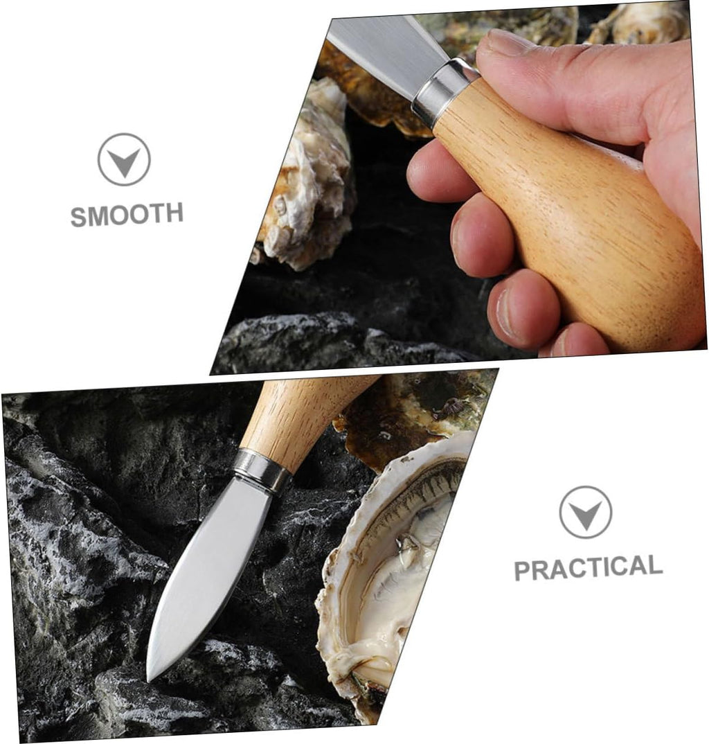 Oyster Scallops Oyster Shells Gadget Tools Shellfish Opener Seafood Tool Oyster Tool Metal Scallop Opener Oysters Shucking Supply Kitchen Essentials Necessity