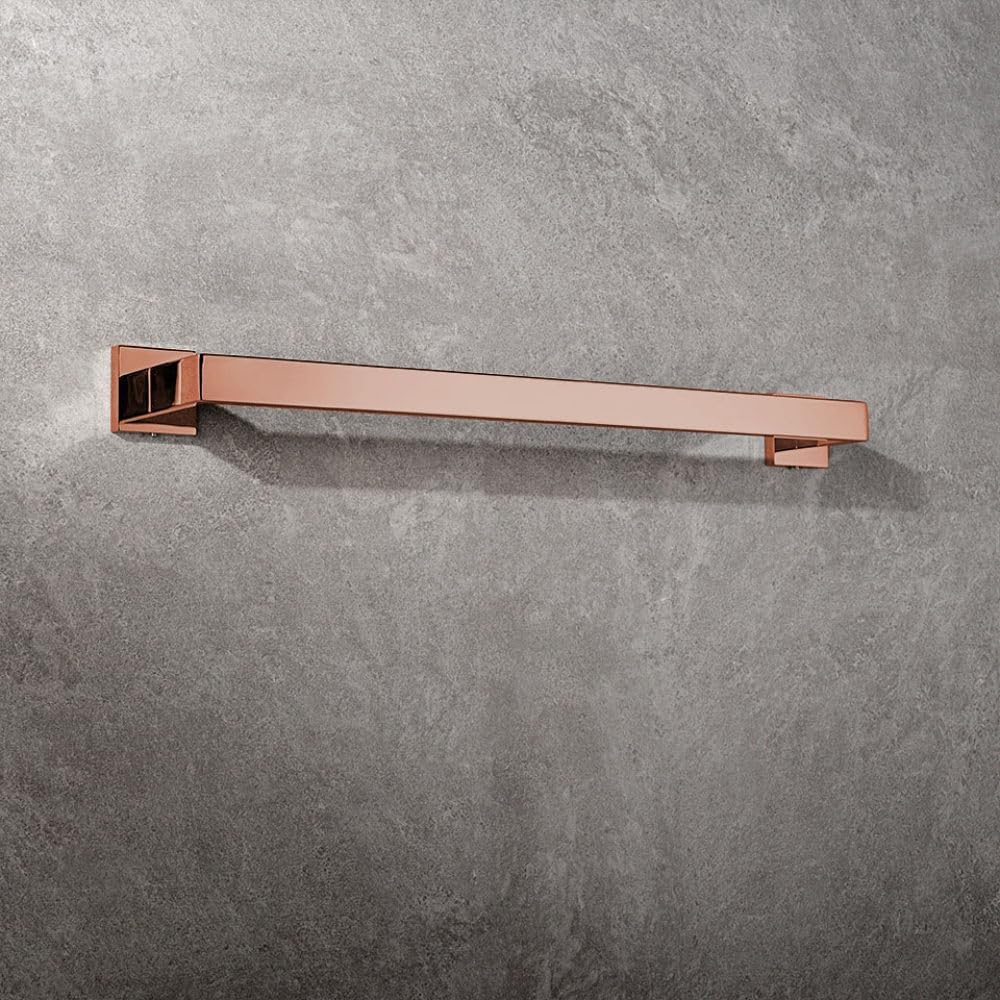 Shiny Polished Rose Gold Bathroom Hardware Accessories Towel Rack Toilet Paper Holder Towel Rail Bar Bathroom Robe Hook,40cm 1 bar Set