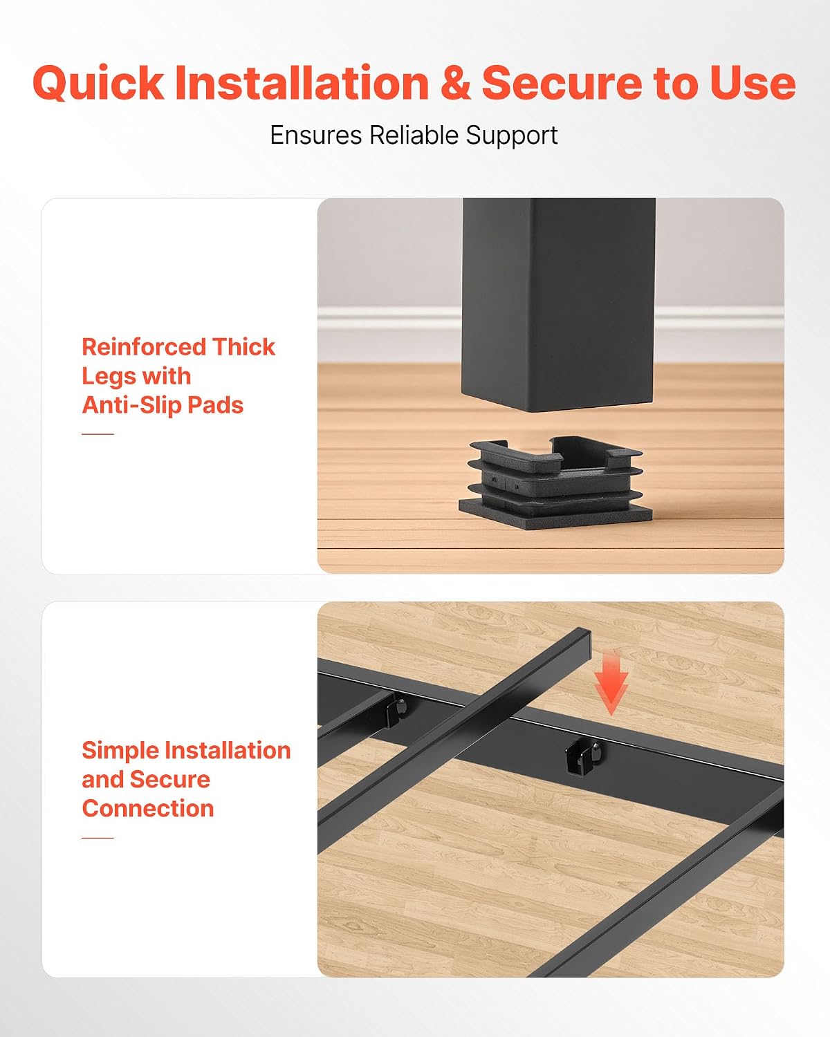 VEVOR Twin Size Daybed Frame, Day Bed with Trundle, Heavy Duty Metal Platform Bed Frame, Twin Daybed with Metal Slats Support for Living Room, Bedroom, Guest Room, Easy Assembly, Black