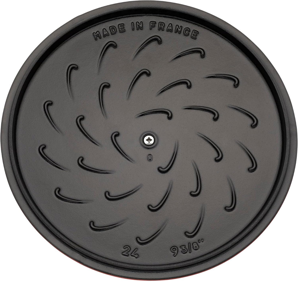 Staub Cast Iron 3.75-qt Essential French Oven with Dragon Lid - Cherry