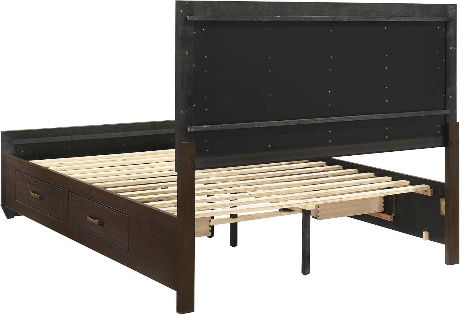 Coaster Home Furnishings Kauffman Transitional 5-Piece Bedroom Set Queen Size Storage Panel Bed Frame 54-inch Headboard Dark Cocoa 204390Q-S5