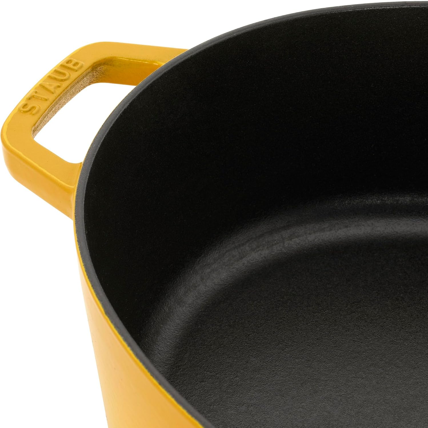 Staub Cast Iron 6.25-qt Shallow Oval Dutch Oven - Citron