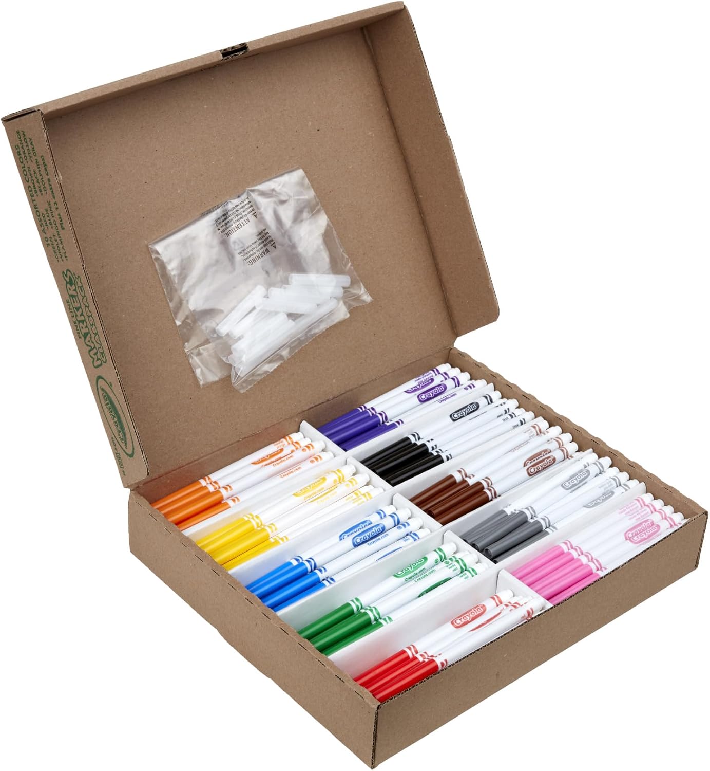 Crayola Fine Line Markers Classpack, Bulk Kids' Markers For Preschool, Kindergarten, Elementary School Classrooms, Teacher Classroom Must Haves, (Pack of 400)