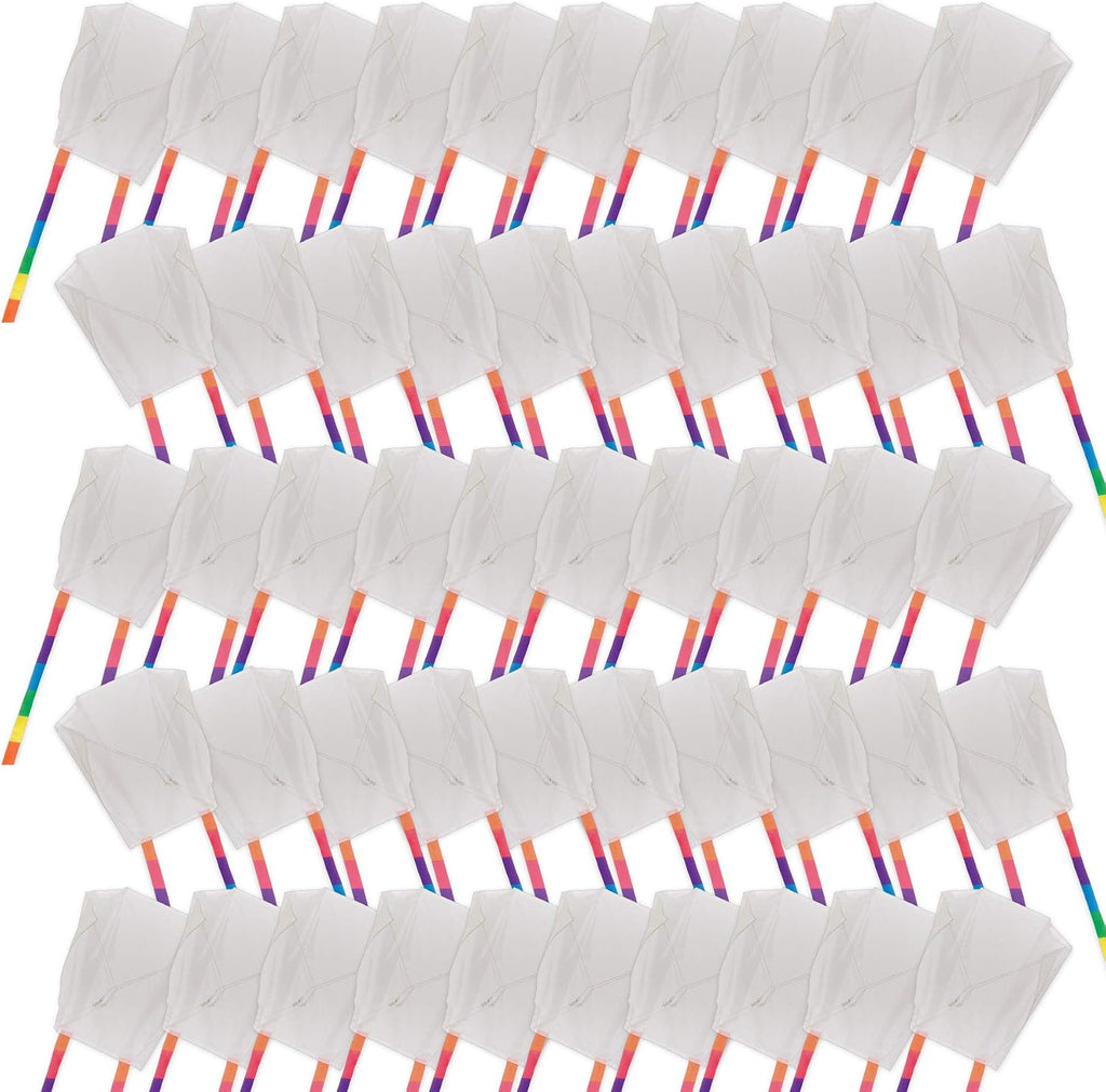 In the Breeze Coloring Sled 18 Inch Kite - 50 Piece Party Pack -Single Line-Includes Crayons, Line and Bag-Creative Fun for Everyone