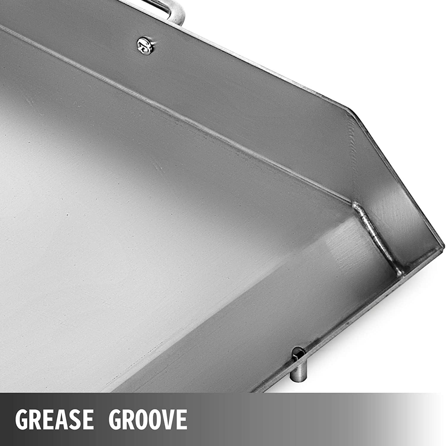 Flat Top Food Grade Stainless 32' Griddle + Double High-Pressure Propane Fueled Grill + Free Stand