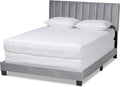 Baxton Studio Beds (Box Spring Required), Queen, Grey/Black