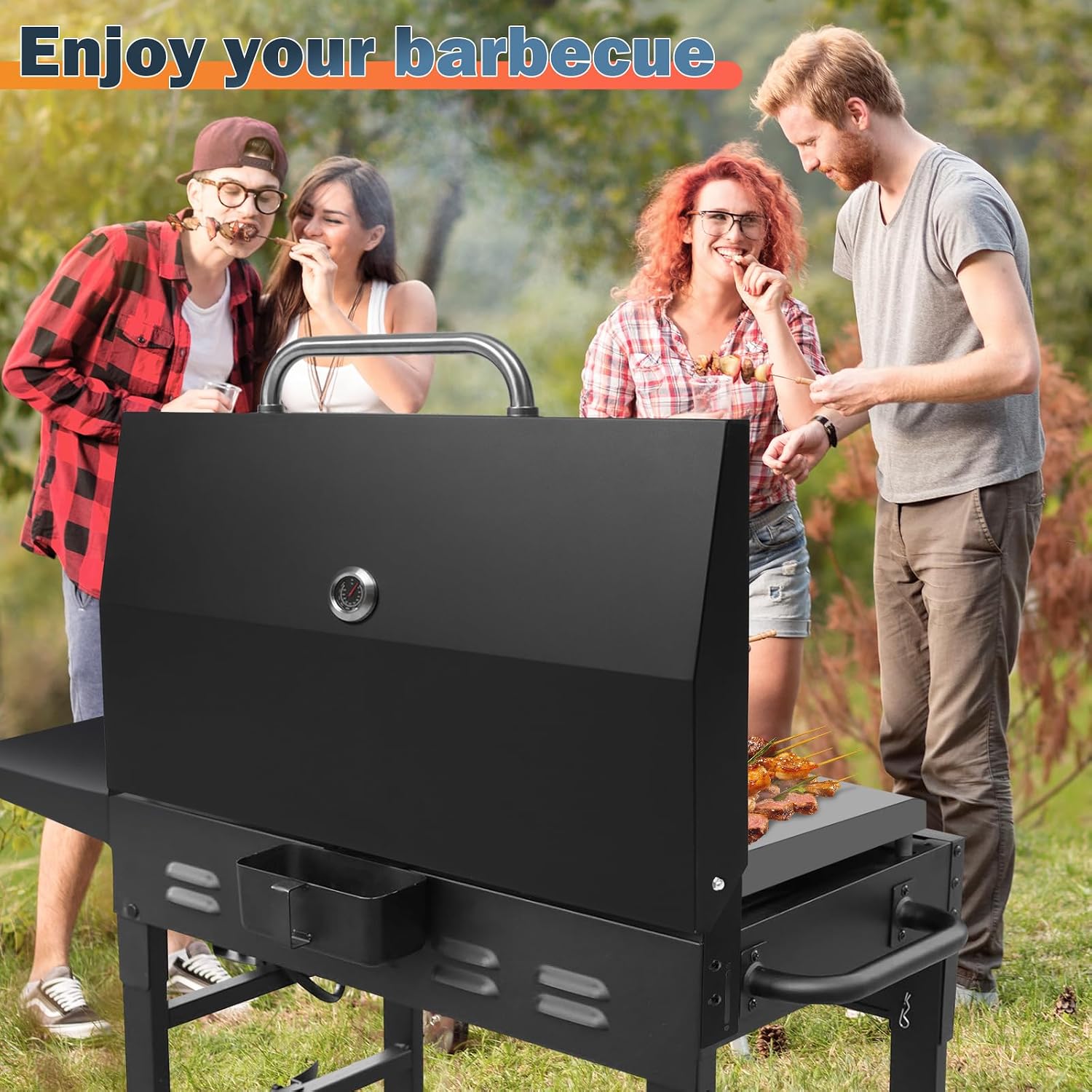 with Thermometer Griddle Lid for Blackstone 36 Inch Griddle, Upgrade for Blackstone Griddle Cover 36' 1836 1554 1565 1825 1866 2149 1984 2151 1863 2122 1841 Griddle Cover