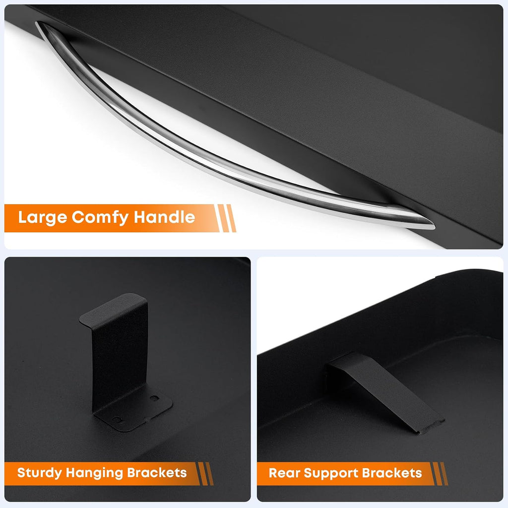 Stanbroil Hard Cover Hood 36 Inch Hard Top Lid for Cuisinart CGG-0036 36' 4 Burner Gas Griddle, Powder Coated Steel Griddle Lid with Handle, Black