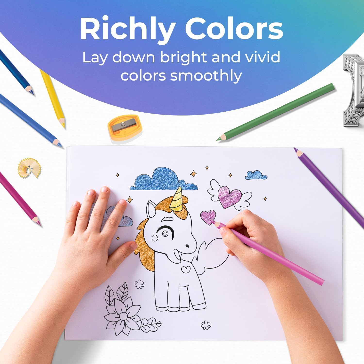 Rosmonde 2000 Pack Colored Pencils Bulk Set (24000 Pencils), 12 Vibrant Pre Sharpened Colors Set, Easy Grip, Easy Use, Bulk Art Supply for Schools, Teachers, Craft Rooms & Classroom Stocking
