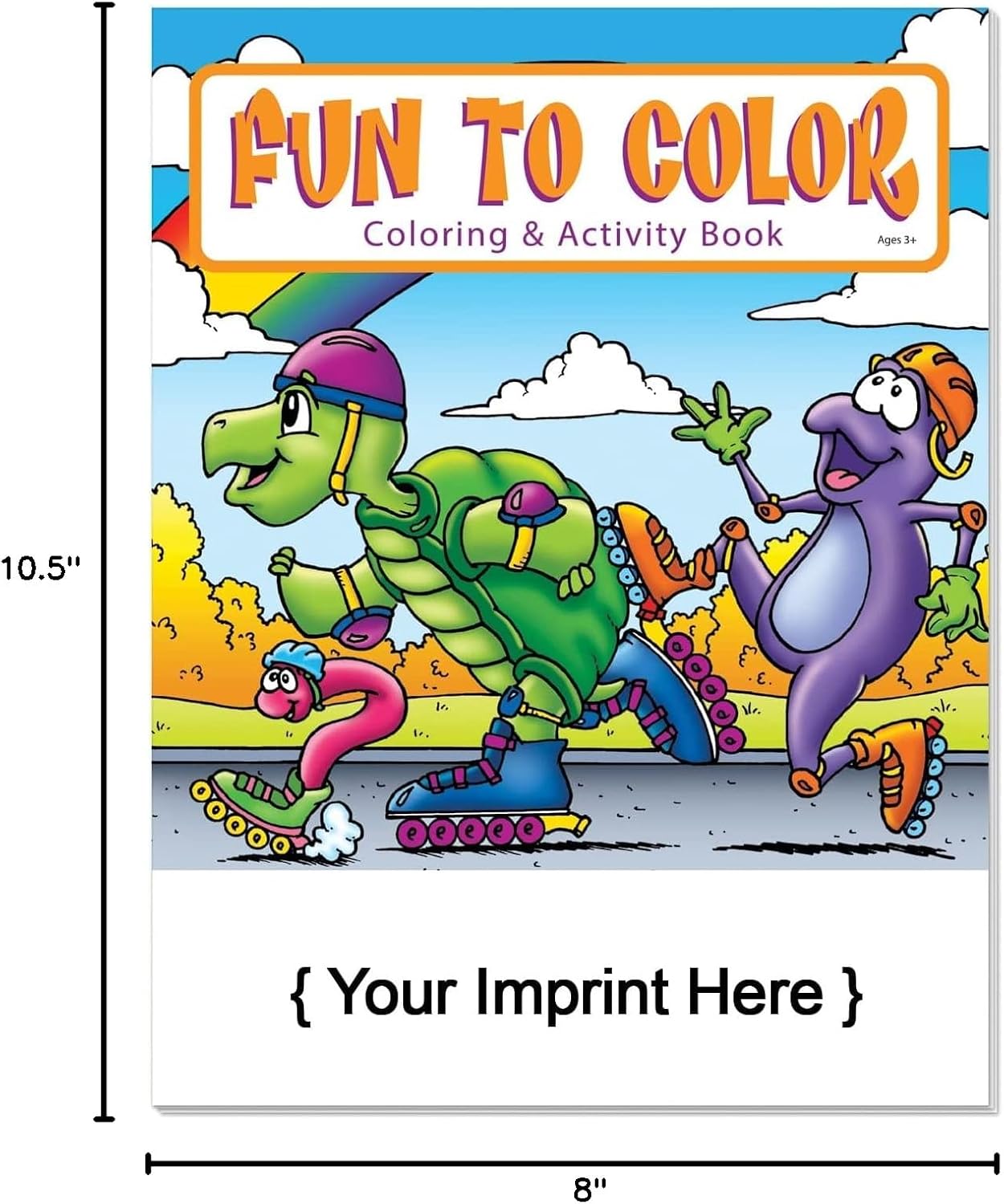 ZOCO – Fun to Color - Custom Coloring & Activity Books for Kids Ages 3+ (250 Bulk Pack, Without Crayons) – Summer Party Favors, Goodie Bag Fillers, Games & Puzzles