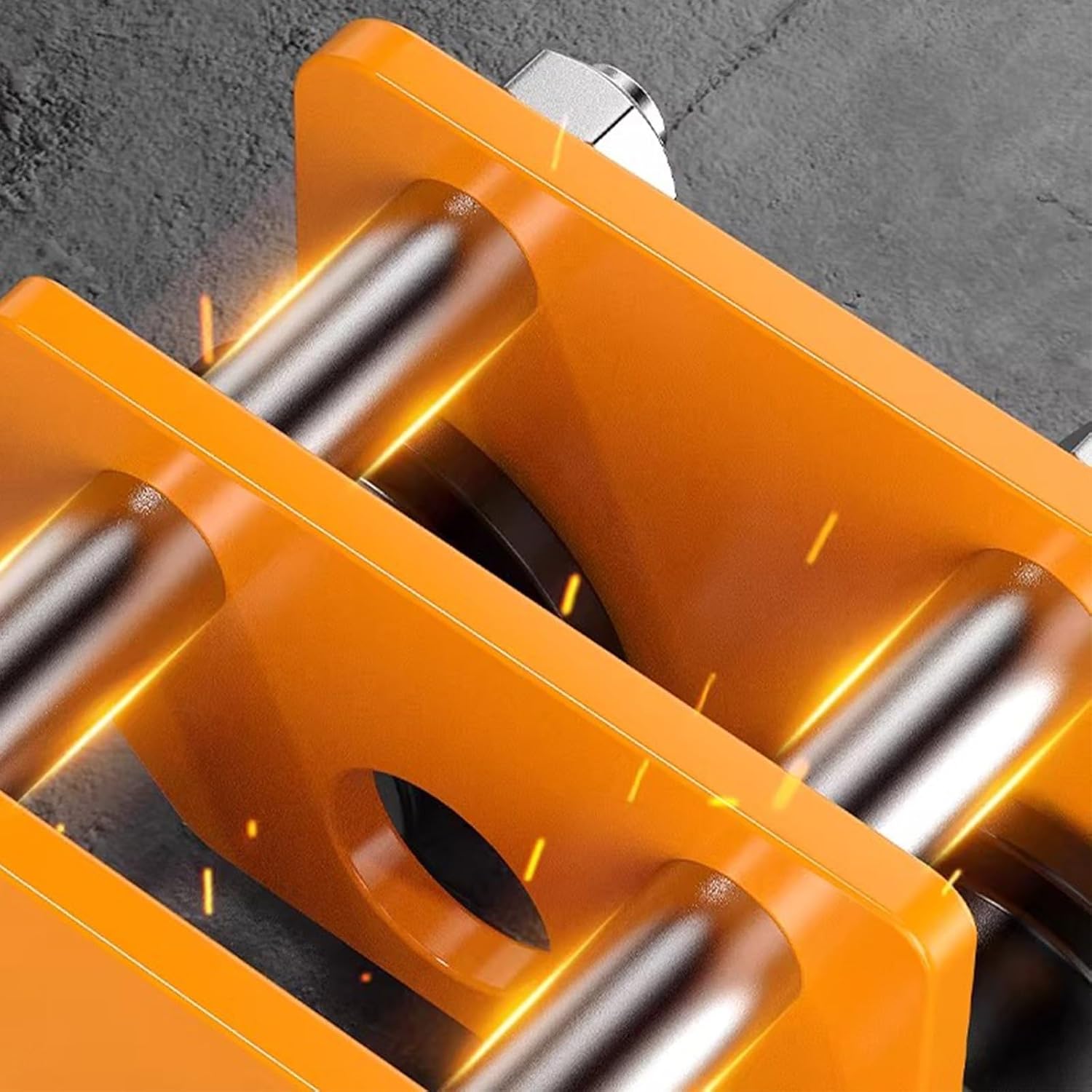 Chain-driven Manual Dual-axle Dolly, Steel Push-beam Dolly, Load Capacity 1-5 Tons, Adjustable Width 2-6.9 Inches, for Garages, Warehouses, Construction Sites(2T/4400LB,6m/19.7ft)