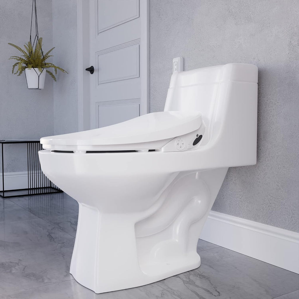 Ember Elongated Smart Electric Bidet Toilet Seat with Remote Control and Heated Seat
