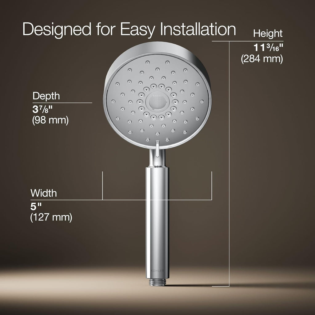 Kohler 22166-CP Purist® Four-function handshower, 2.5 gpm, Polished Chrome