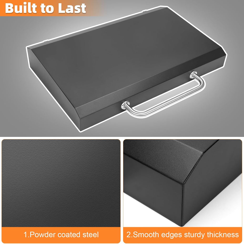 Griddle Lid for 36' Blackstone Griddle, Back-hinged Design Hard Cover with Durable Handle – Heat Retaining, Fits 36' Griddles Models 1554 1863 1825 1818 1565 1560 and Other 36' Griddles
