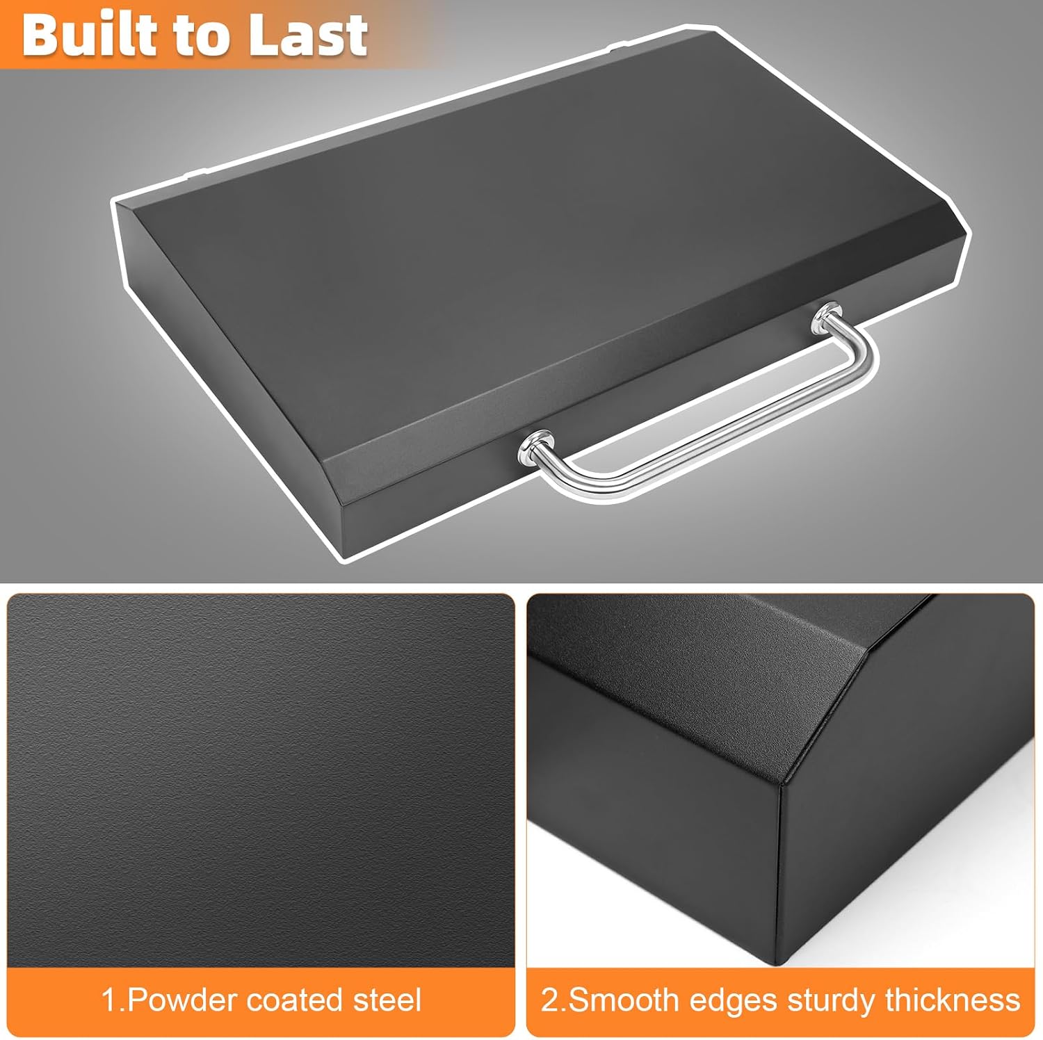 Griddle Lid for 36' Blackstone Griddle, Back-hinged Design Hard Cover with Durable Handle – Heat Retaining, Fits 36' Griddles Models 1554 1863 1825 1818 1565 1560 and Other 36' Griddles