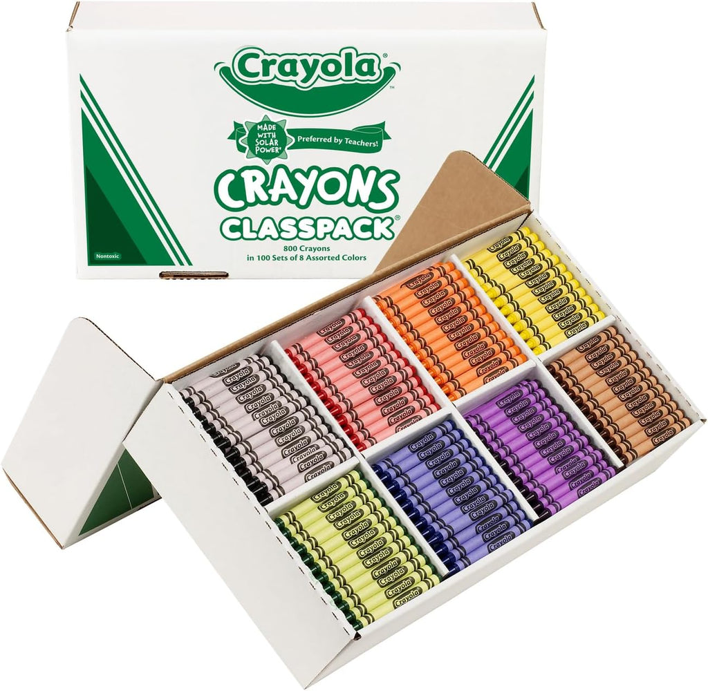 Wholesale CASE of 5 - Crayola 8-Color Classpack Crayons-Crayon Classpack,Regular 3-5/8'x5/16',800/BX,8 Assorted Clrs