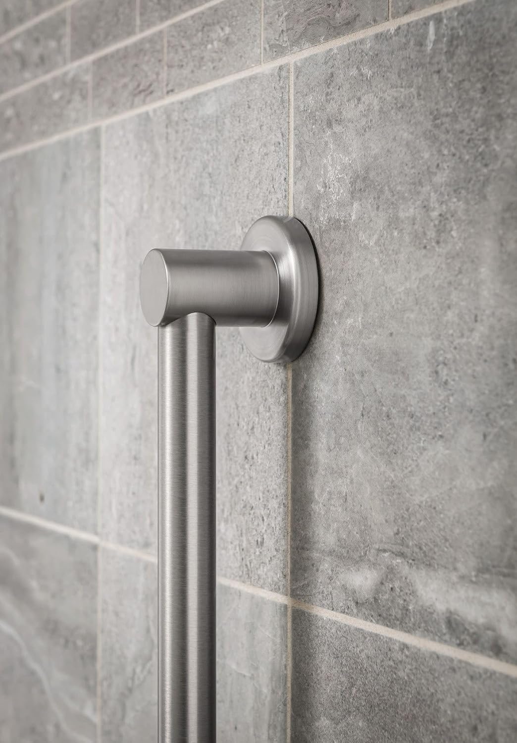 Moen YG0418BN Bathroom Safety 18-Inch Stainless Steel Modern Bathroom Grab Bar, Brushed Nickel