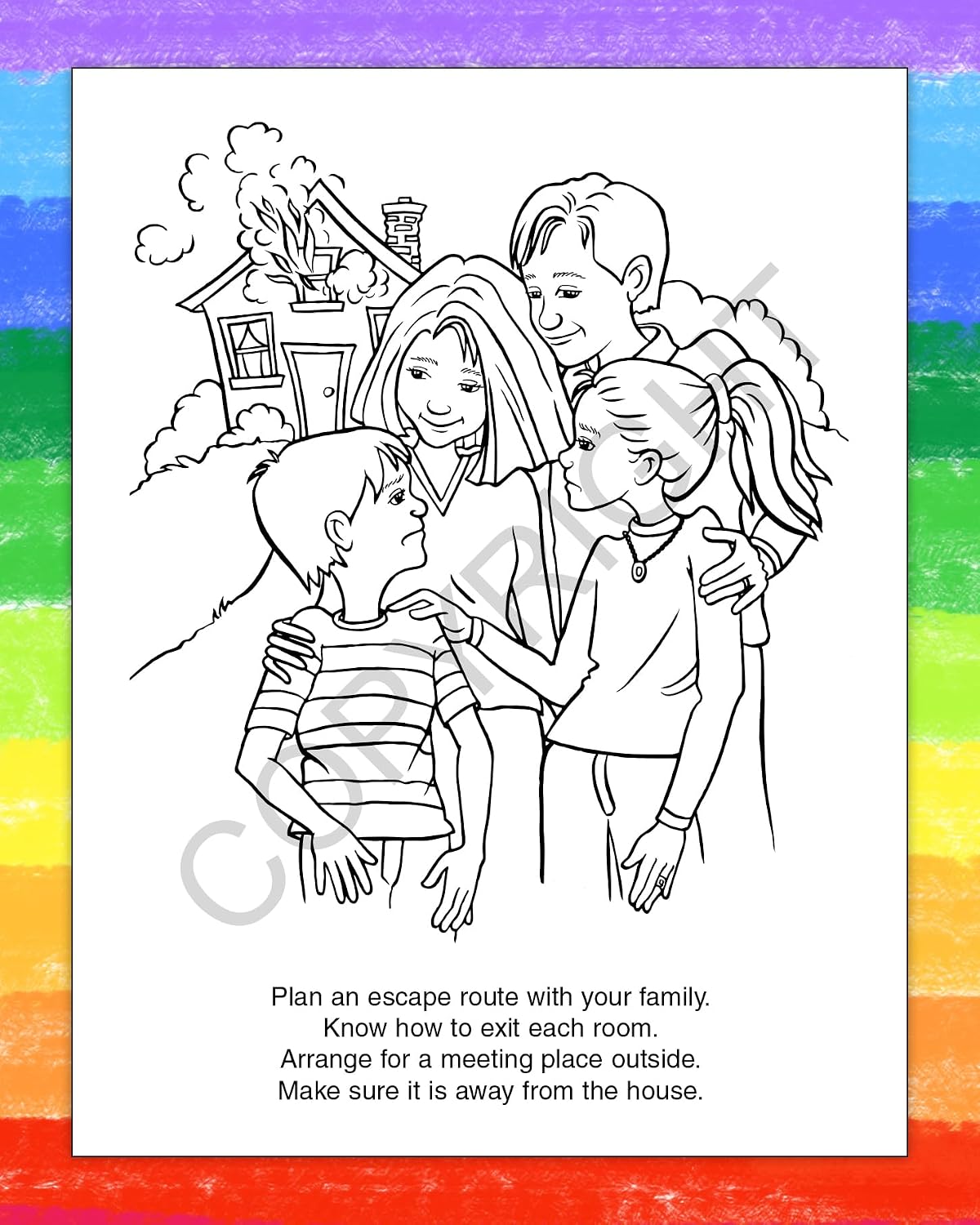 ZOCO – Fire Safety for Kids – Custom Promotional Firefighter Coloring Books (250 Bulk Pack, Without Crayons) – Fire Prevention Week Items – Add Your Imprint to the Front Cover