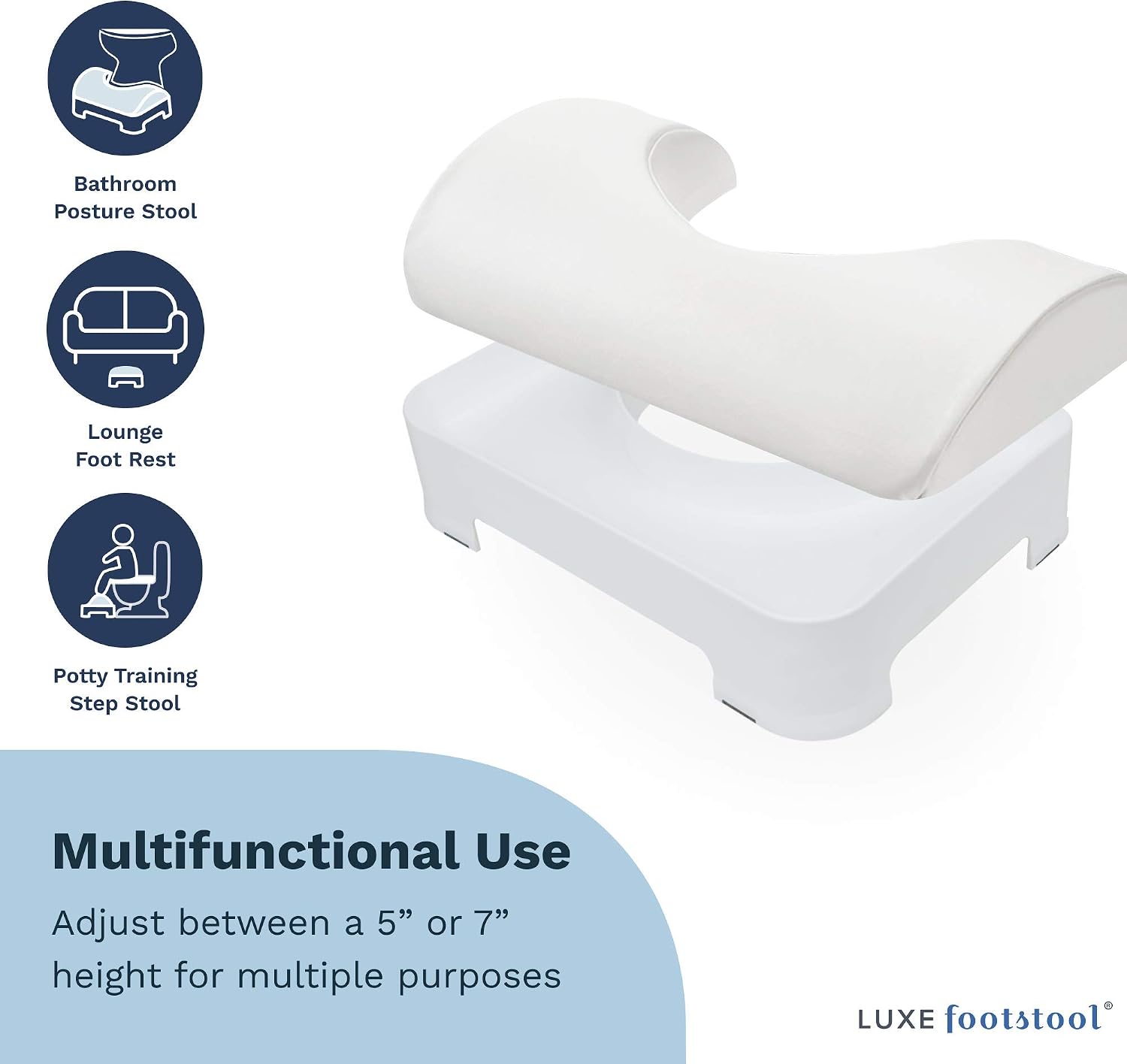 LUXE Bidet NEO 185 Gold Bidet Attachment, Comfort Soft Footstool, Toilet Seat Bumpers, and Water Filter Gift Set