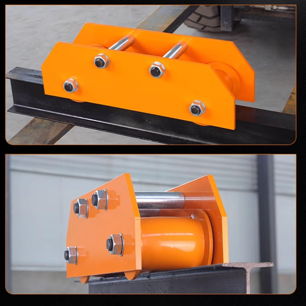 Extended Push Beam Hand Truck 1.5-3 Tons, 3.7' - 4.9' Flange Width 3300-6600 Lb Capacity Steel Hand Truck Suitable For Garages,construction Sites,warehouses(3ton/6600lbs)