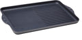 Swiss Diamond Nonstick 28cm x 43cm Cast Aluminum Double-Burner Combo Grill Pan, Dishwasher/Oven Safe