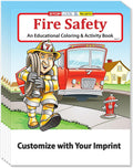 ZOCO – Fire Safety for Kids – Custom Promotional Firefighter Coloring Books (250 Bulk Pack, Without Crayons) – Fire Prevention Week Items – Add Your Imprint to the Front Cover