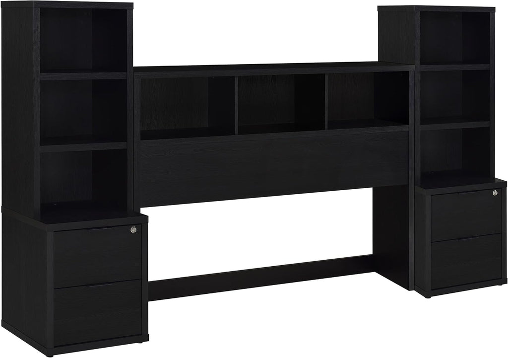 Coaster Home Furnishings Westpark 3-Piece Queen Bedroom Set Bookcase Headboard Black 315851Q-SET