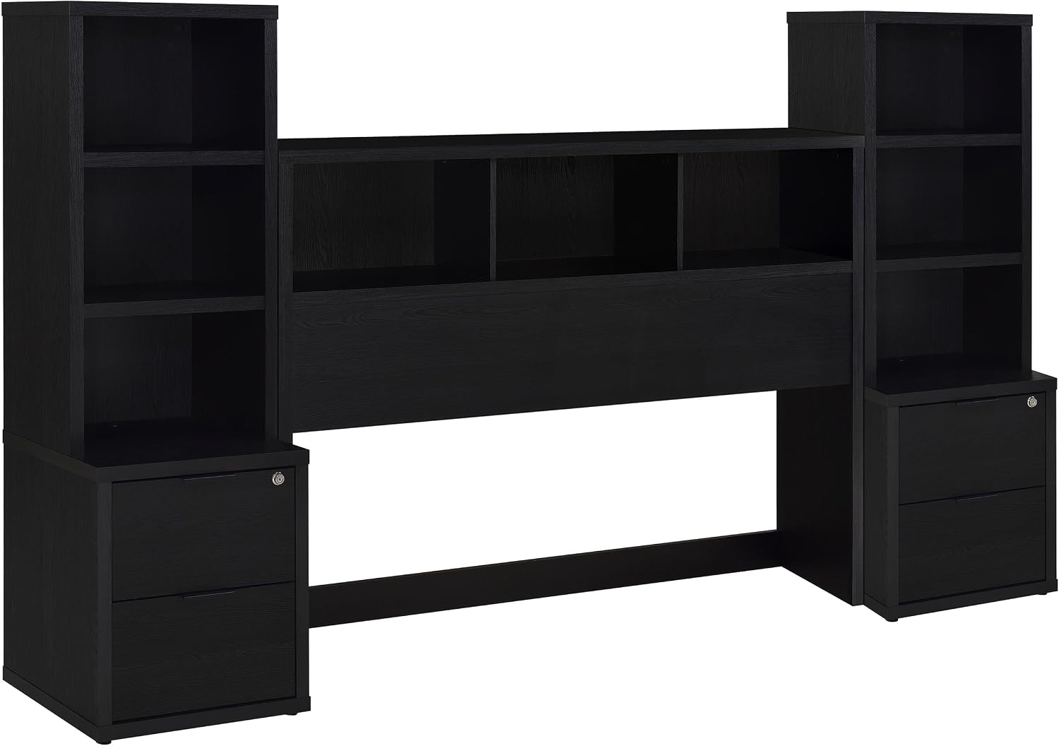 Coaster Home Furnishings Westpark 3-Piece Queen Bedroom Set Bookcase Headboard Black 315851Q-SET