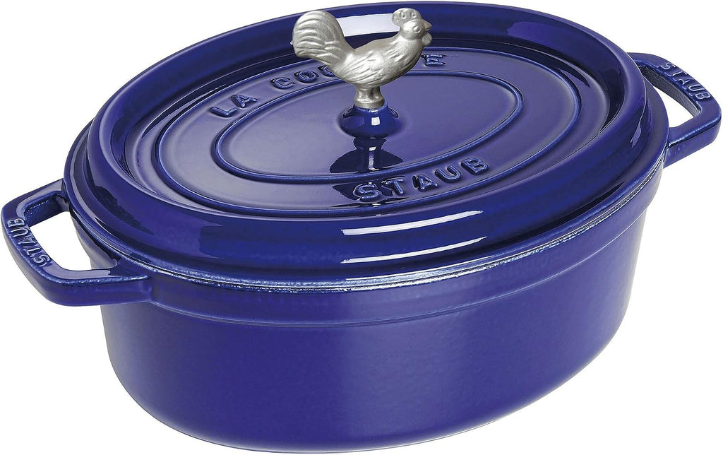 Staub Cast Iron 5.75-qt Coq au Vin Cocotte - Dark Blue
