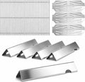 QuliMetal SUS304 18.75' Grill Grates with 66032 Flavorizer Bars & Heat Deflectors for Weber Genesis II 300 /LX 300, GS4 Genesis II E-310 E-315 S-335 Series Gas Grill, 66795 66095 66040 Grill Parts
