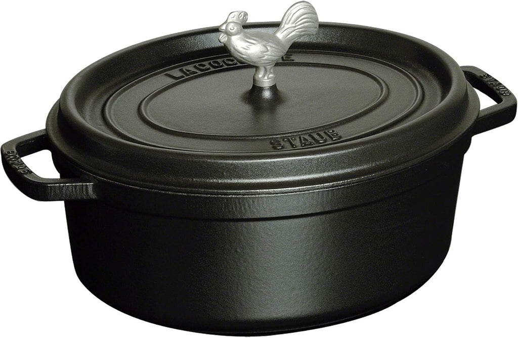 Staub 1123123 Coq Au Vin 5.75 qt. Cocotte in Black Matte