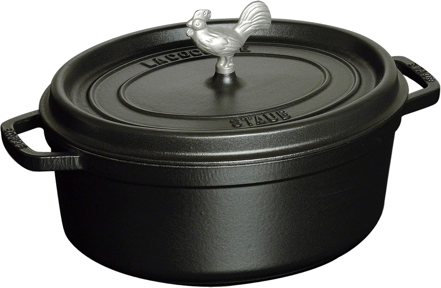 Staub 1123123 Coq Au Vin 5.75 qt. Cocotte in Black Matte