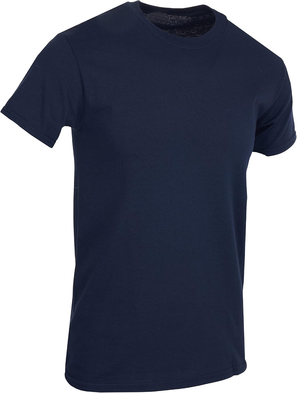 12 Pack Men's Cotton Short Sleeve Lightweight T-Shirts, Bulk Crew Tees for Guys, Solid Bright Colors T-Shirt
