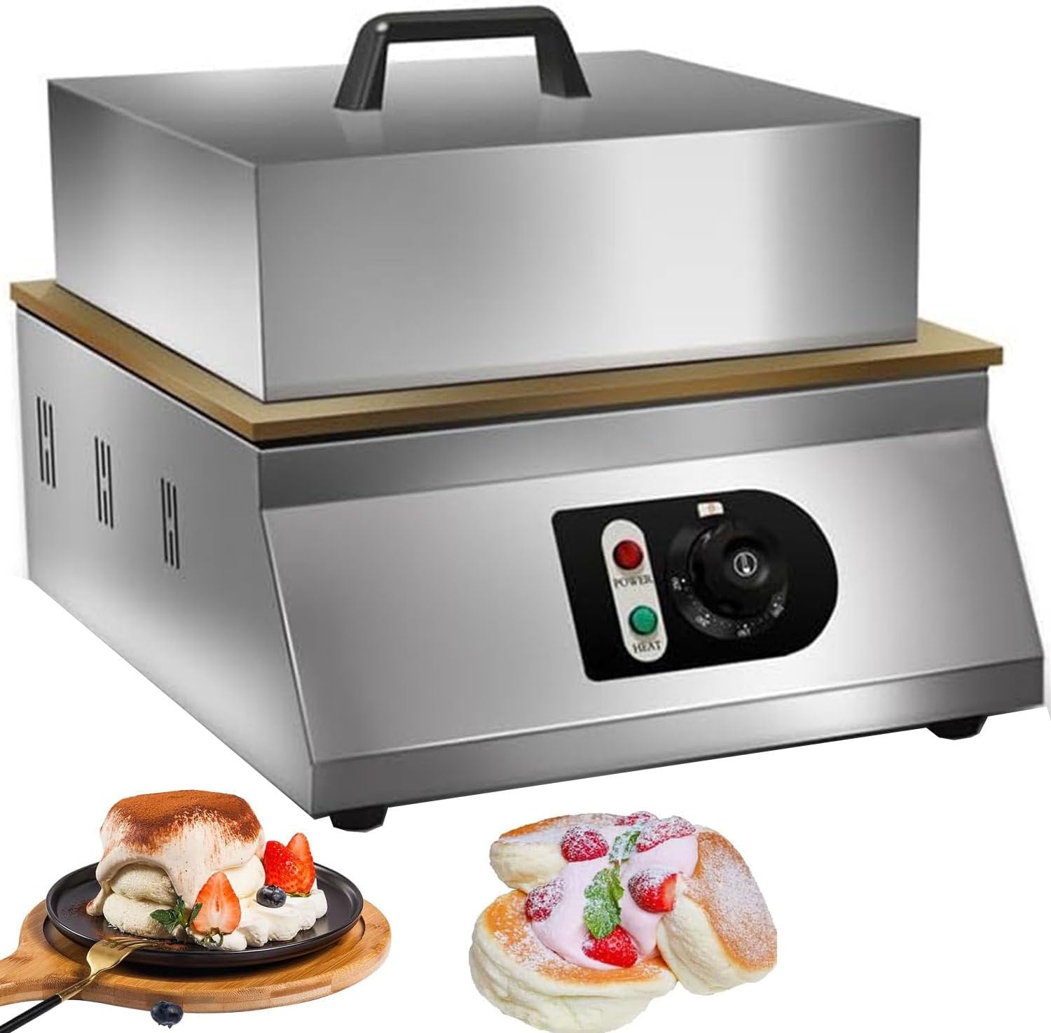 Muffin Making Machine Electric Souffle Machine,Dorayaki Baker Pancake Maker,Commercial Electric Griddle, Non-Stick Waffle Maker