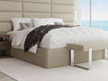 VANT Upholstered Platform Bed -King Size- Boucle Beige - Easy Assembly Bed Frame No Box Spring Needed Foundation for Optimal Support - Sleek Modern Design for Any Bedroom