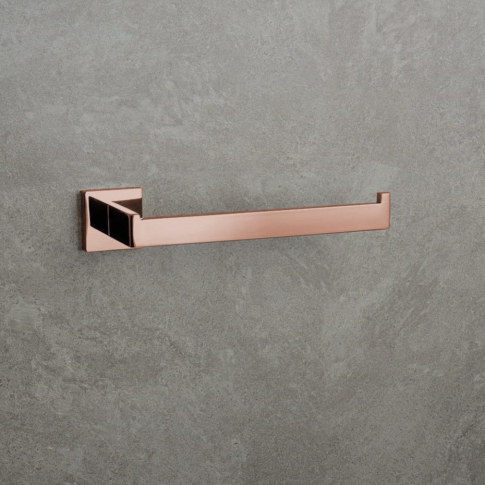 Shiny Polished Rose Gold Bathroom Hardware Accessories Towel Rack Toilet Paper Holder Towel Rail Bar Bathroom Robe Hook,50cm 1 bar Set