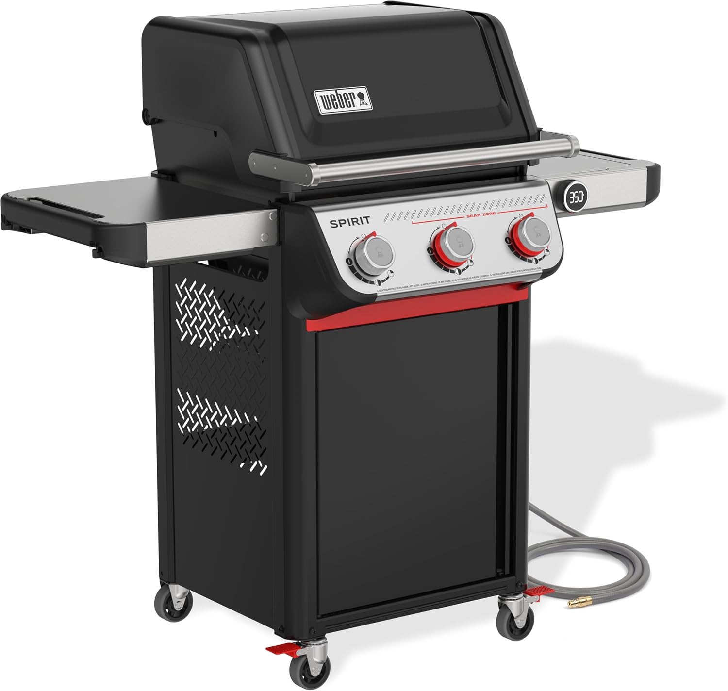 Weber Spirit EP-325 Natural Gas Grill for Outdoor Cooking and BBQ, 3 Boost Burners, Black