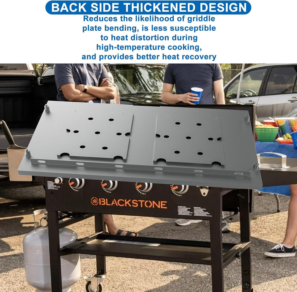 Flat Top Griddle for Blackstone 36 Inch Tabletop Griddle Heavy Duty Steel Grill Pan Replacement Top Part w/Rear Grease System for Blackstone 1565 1554 1560 1803 1818 1825 Accessories