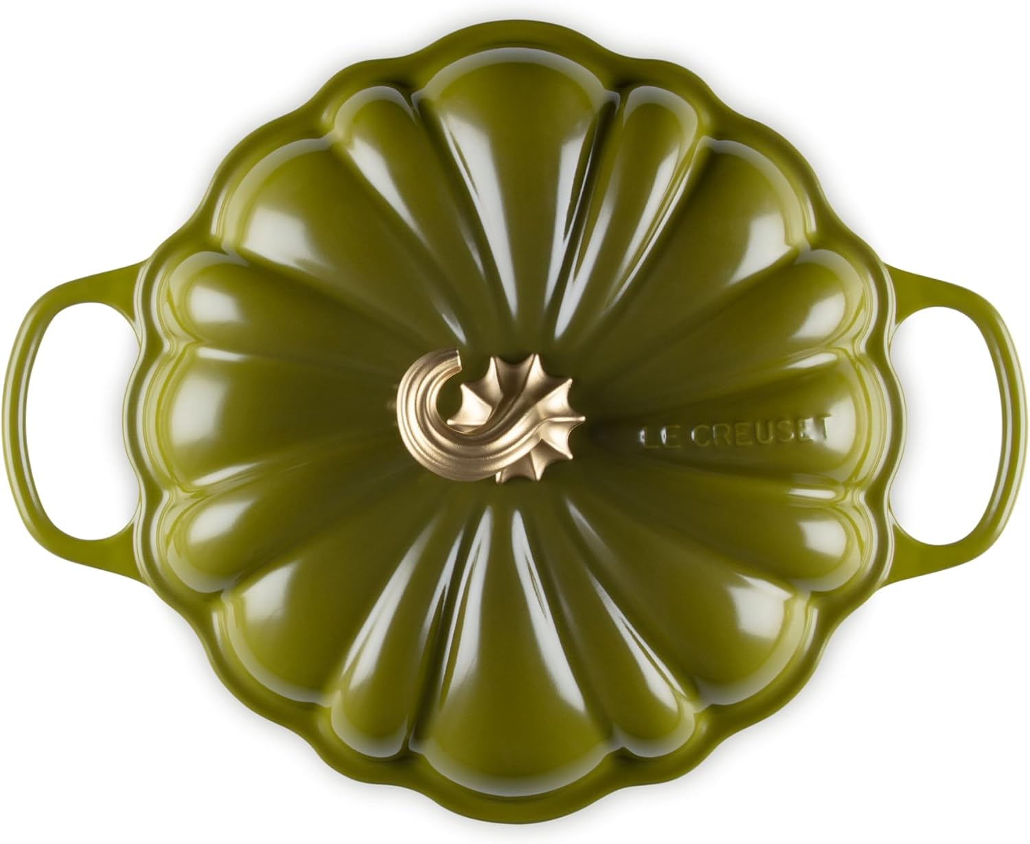 Le Creuset Enameled Cast Iron Signature Pumpkin Braiser, 2.75 qt., Olive